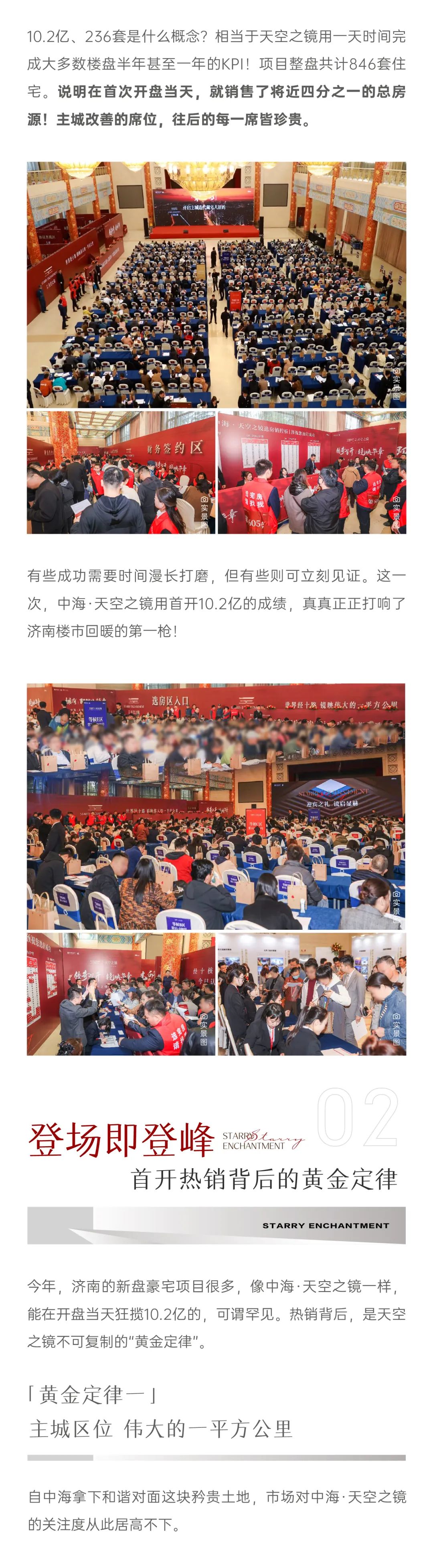 传奇首开几十分钟劲销10.2亿，236套！——济南中海·天空之镜用实力创奇迹，引爆济南楼市！