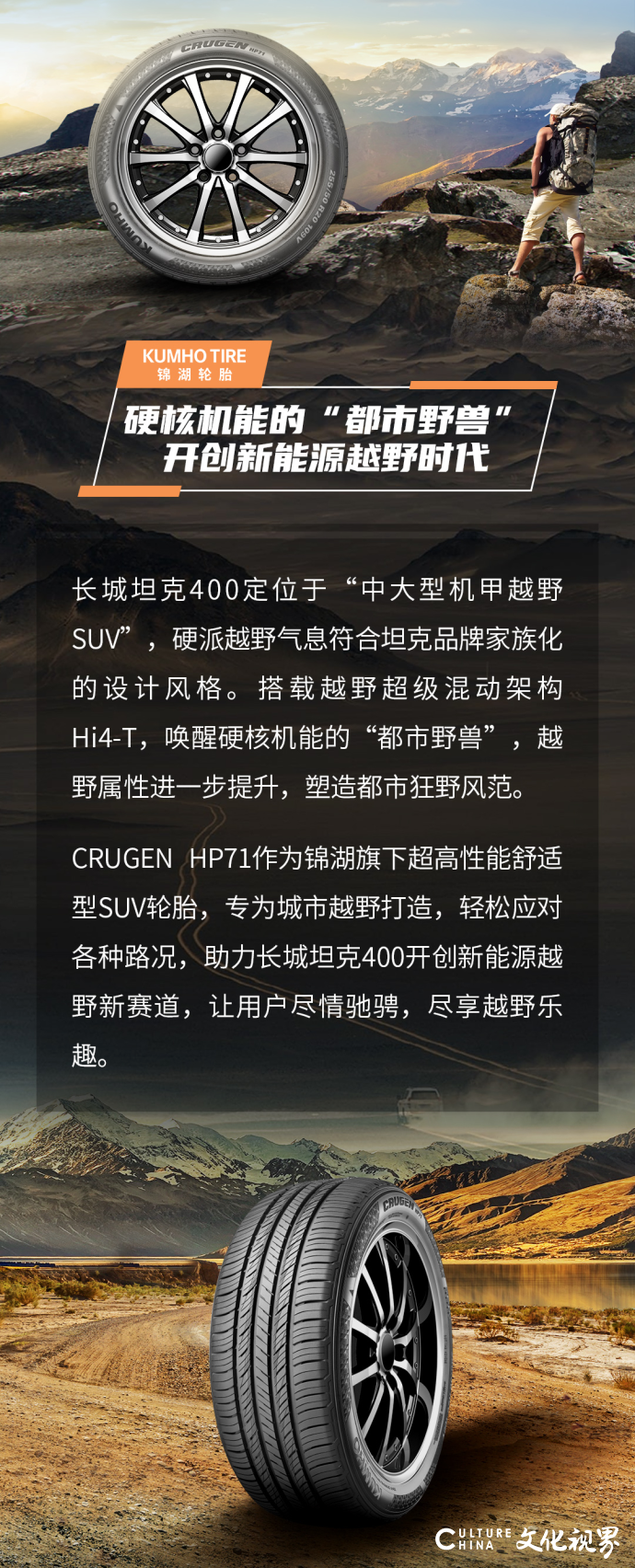 赋能车企新发展——锦湖hp71配套长城坦克400，塑造都市狂野新风范