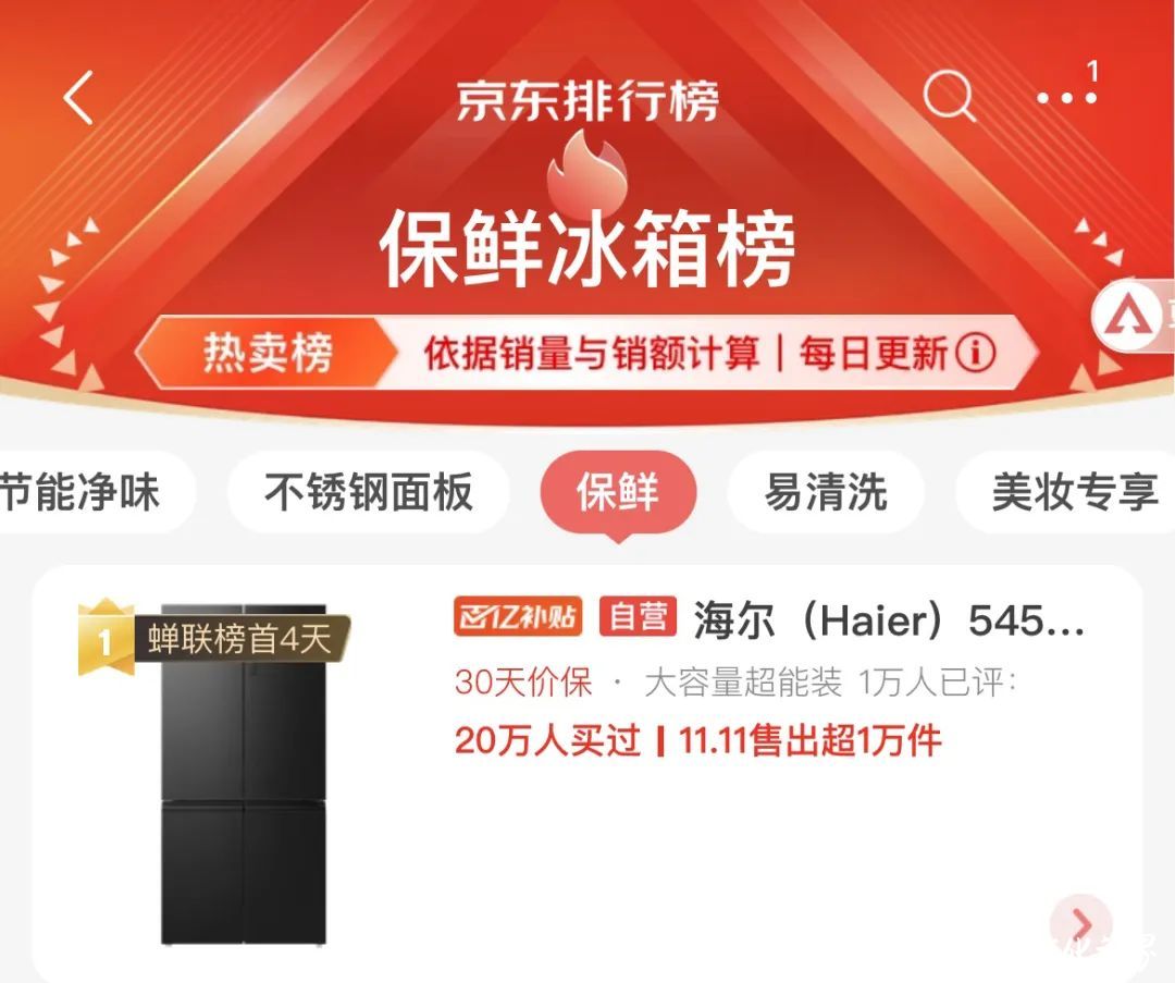 双11：渠道多榜单，海尔是榜样