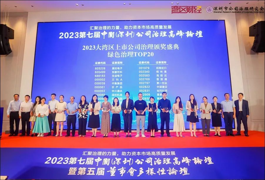招商蛇口获评“2023年度高质量发展上市公司”