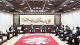 长春市委书记张恩惠、市长王子联会见玲珑轮胎股份有限公司董事长王锋