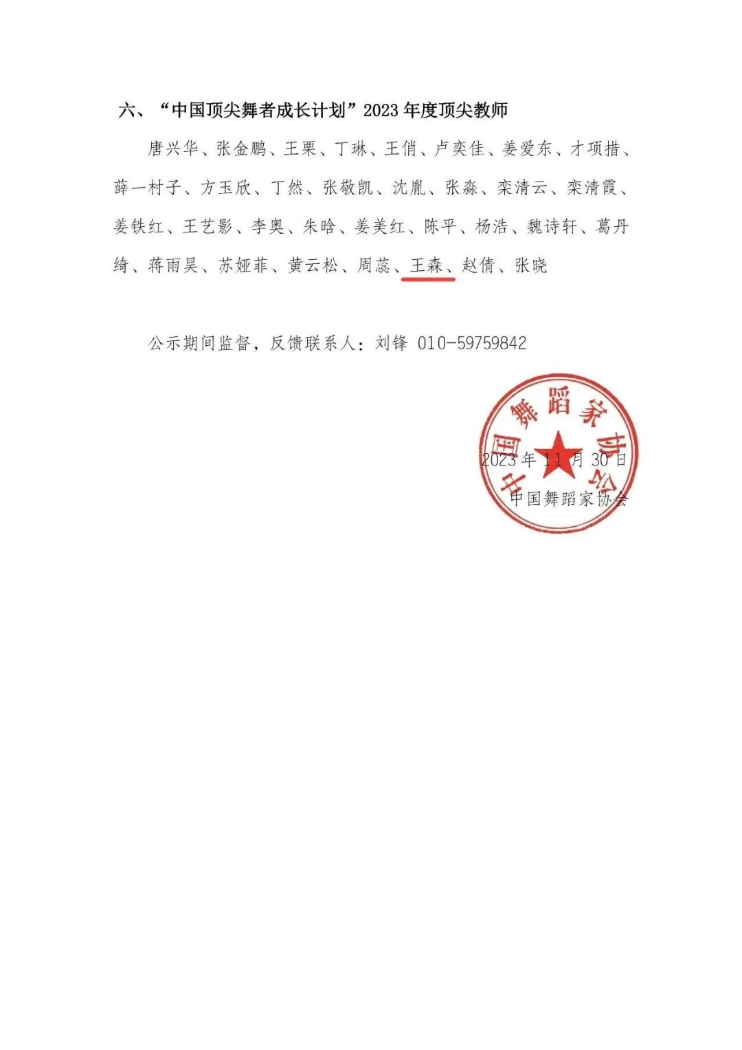 山艺舞蹈学院师生成功入选为“2023中国顶尖舞者成长计划”顶尖舞者、顶尖教师